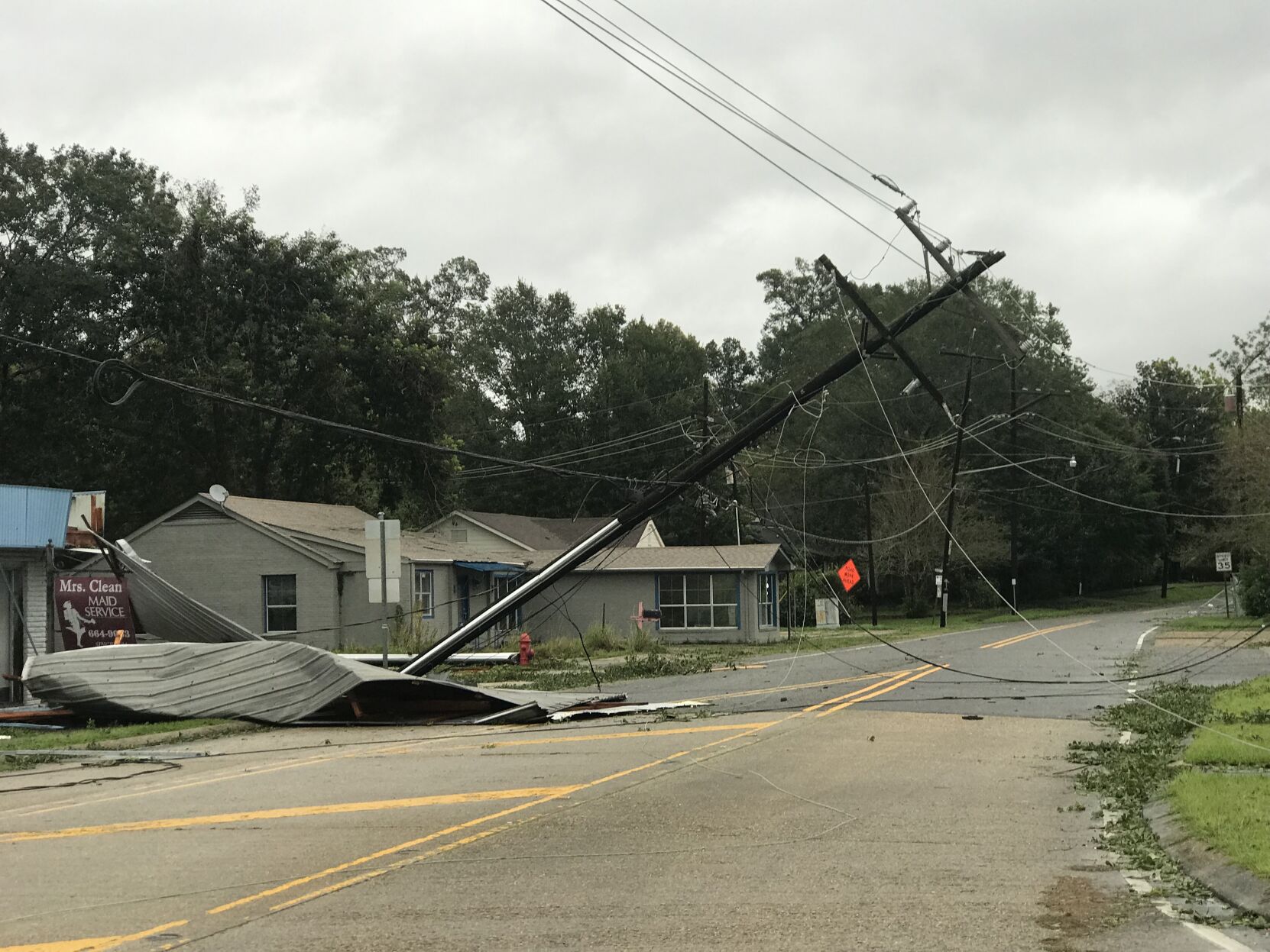 Ida power lines